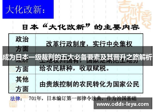 成为日本一级裁判的五大必备要素及其晋升之路解析