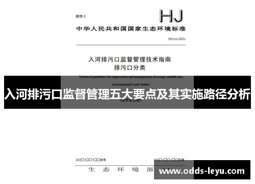 入河排污口监督管理五大要点及其实施路径分析